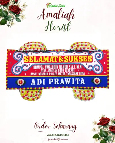 Karangan Bunga Ucapan Selamat di Bukuan
